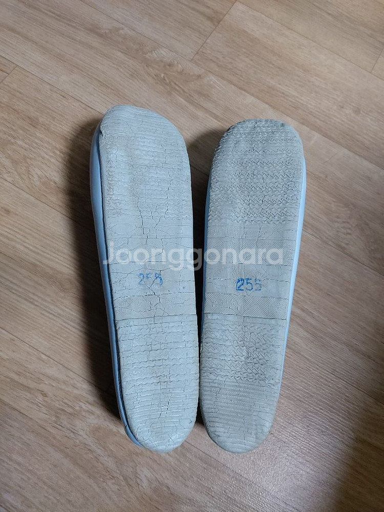 옛날 여성 흰 코고무신 한복신발.255--1