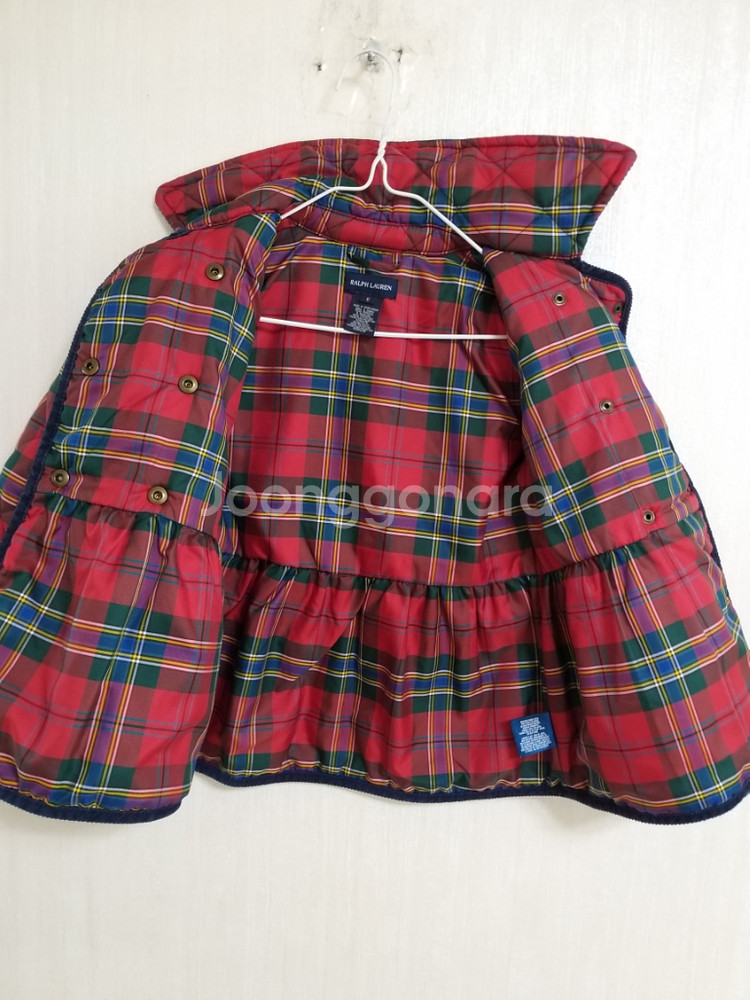 여아동 폴로랄프로렌 누빔자켓 (6T)--3