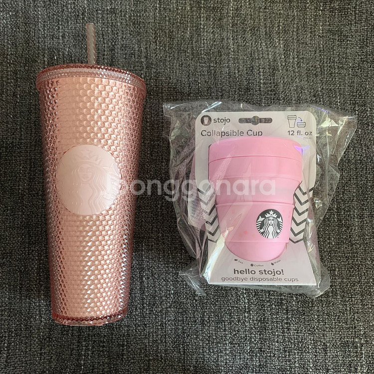 스타벅스 스터드 텀블러 & 스토조 텀블러 set--0