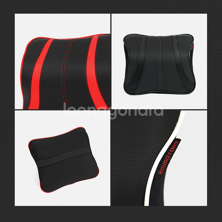 타공 메모리폼 차량용 목쿠션 목베개 헤드레스트 쿠션--3