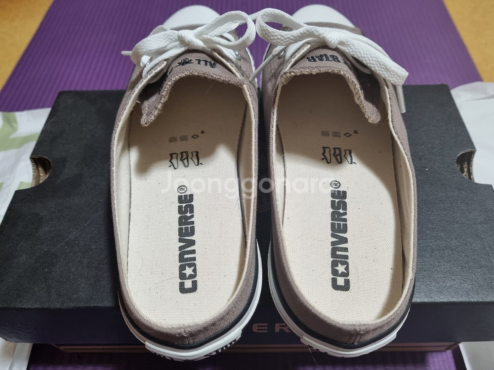 컨버스 뮬 차콜그레이 230 (일본판,새상품)--1