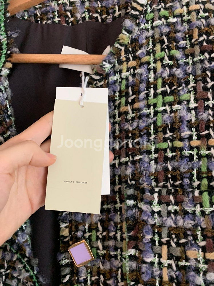 나무그림 트위드 자켓 (새옷)--2