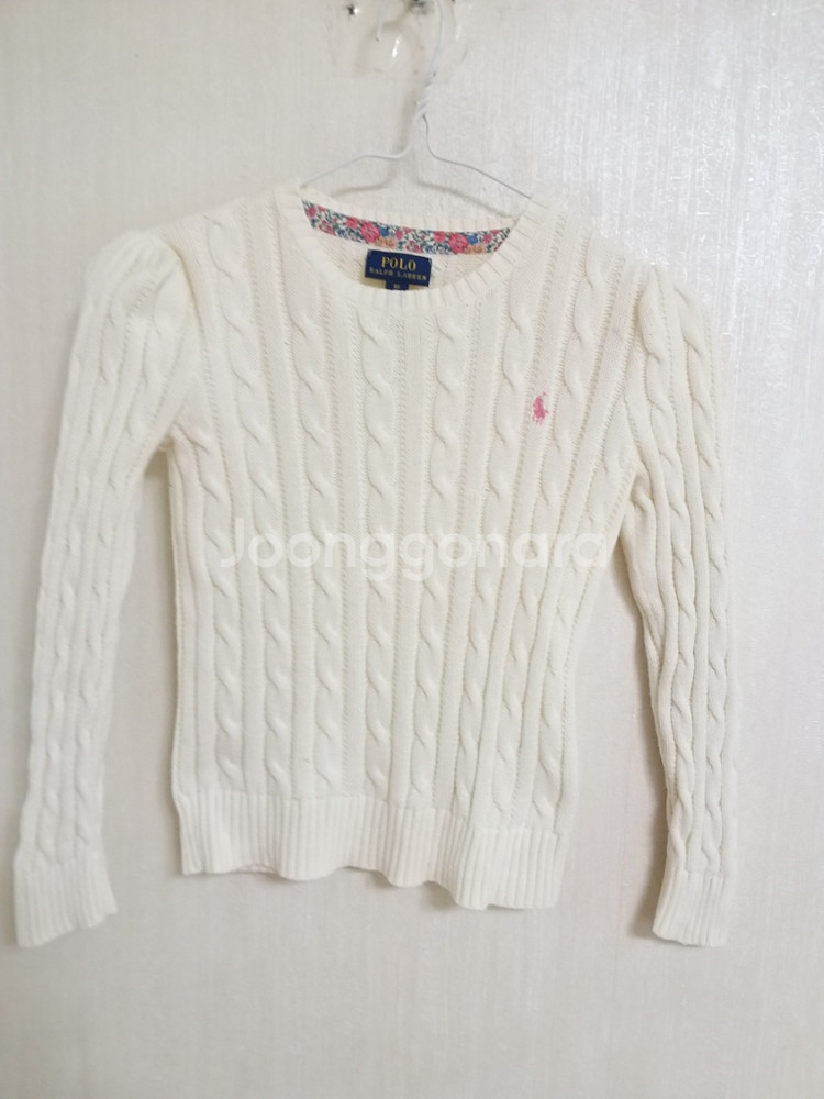 여아동 폴로랄프로렌 꽈베기 면니트 (6)--7