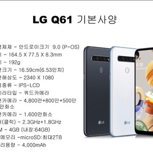 가계통된 lg a61 폰