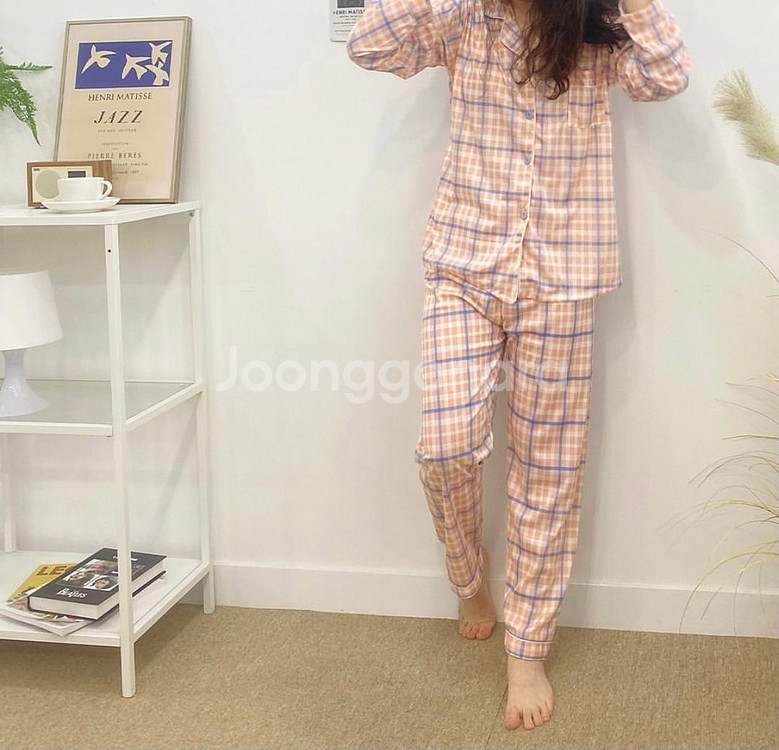 [새상품] 봄이왔나봄 파스텔 체크 잠옷*파자마 *홈웨어--4