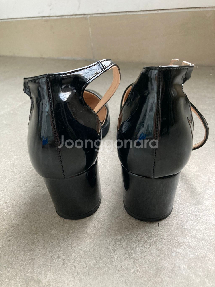 블랙 메리제인 통굽 슈즈 구두 230--1