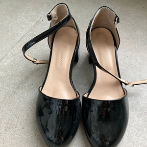 블랙 메리제인 통굽 슈즈 구두 230