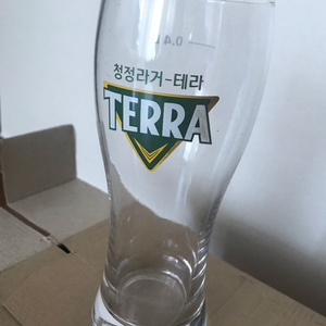 미사용 테라 맥주잔