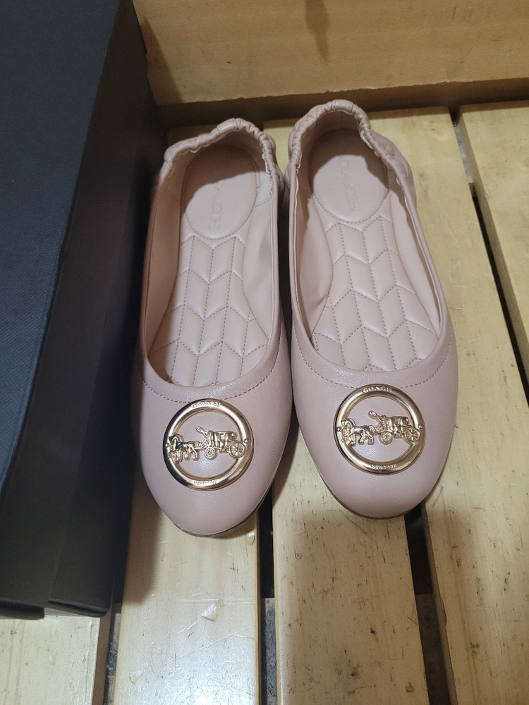 코치 정품 베일리 플랫슈즈 발편한신발--1