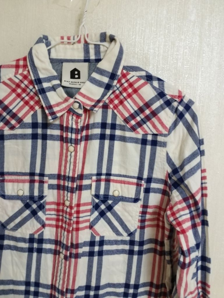 여성 빈폴 롱 체크셔츠 (90) 이미지