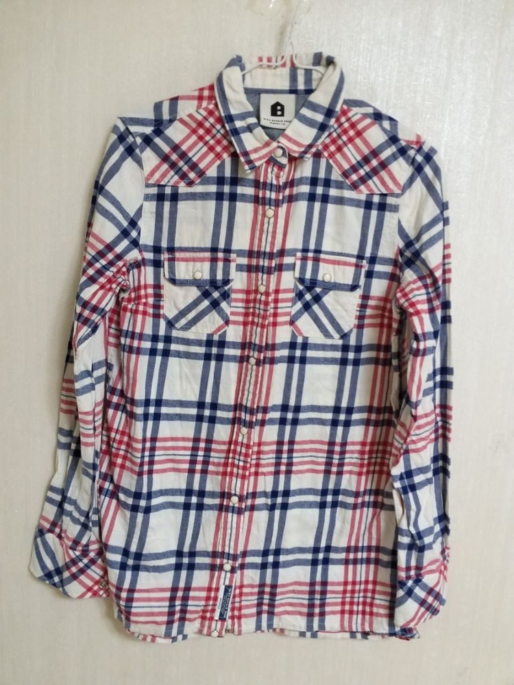 여성 빈폴 롱 체크셔츠 (90) 이미지