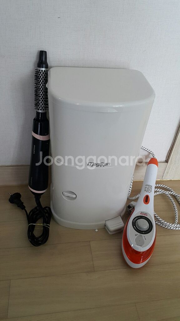 필립스에어스타일러 스팀다리미 매직캔 일괄 10000원--0