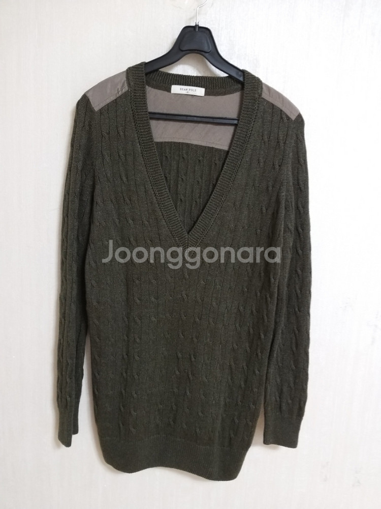 여성 빈폴 울.린넨 롱 브이넥니트 (박시90-95)--7