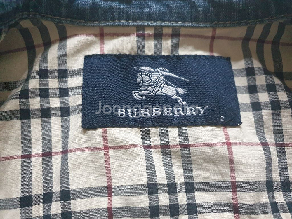 버버리 청자켓--1