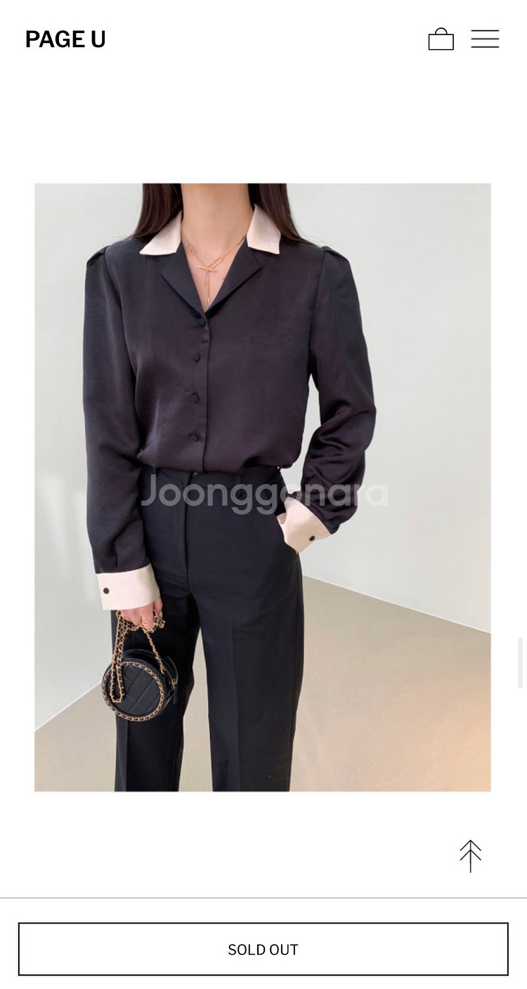 페이지유 시크블라우스--1