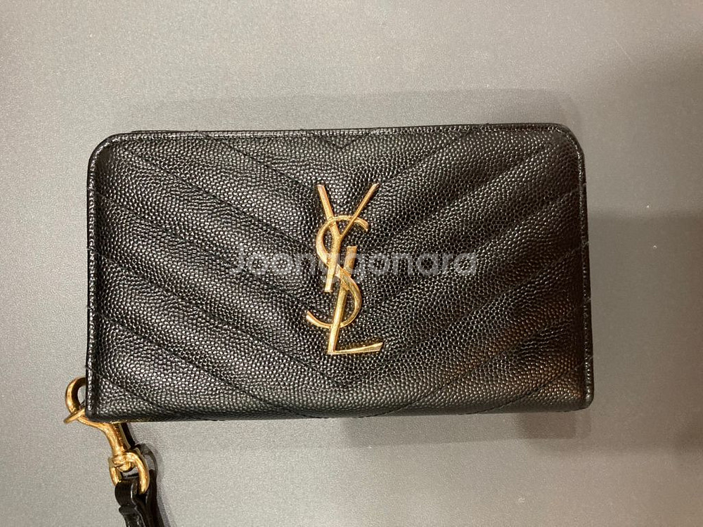 생로랑 휴대폰 지갑 장지갑(풀박스+쇼핑백)--0