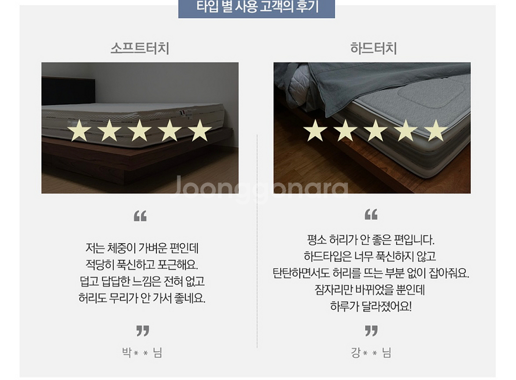 나이트앤모어 하드터치 메모리폼 매트리스(킹사이즈) 판매--8