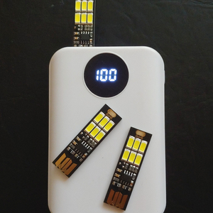 미니 6LED터치 휴대용 램프USB( 3개1세트)