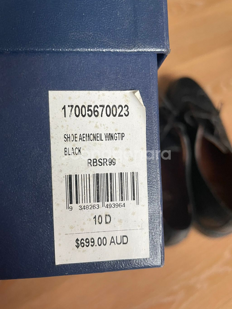 브룩스브라더스 블랙 윙팁 로퍼 280 새제품--2