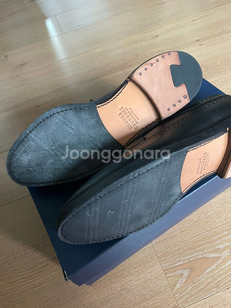 브룩스브라더스 블랙 윙팁 로퍼 280 새제품--1