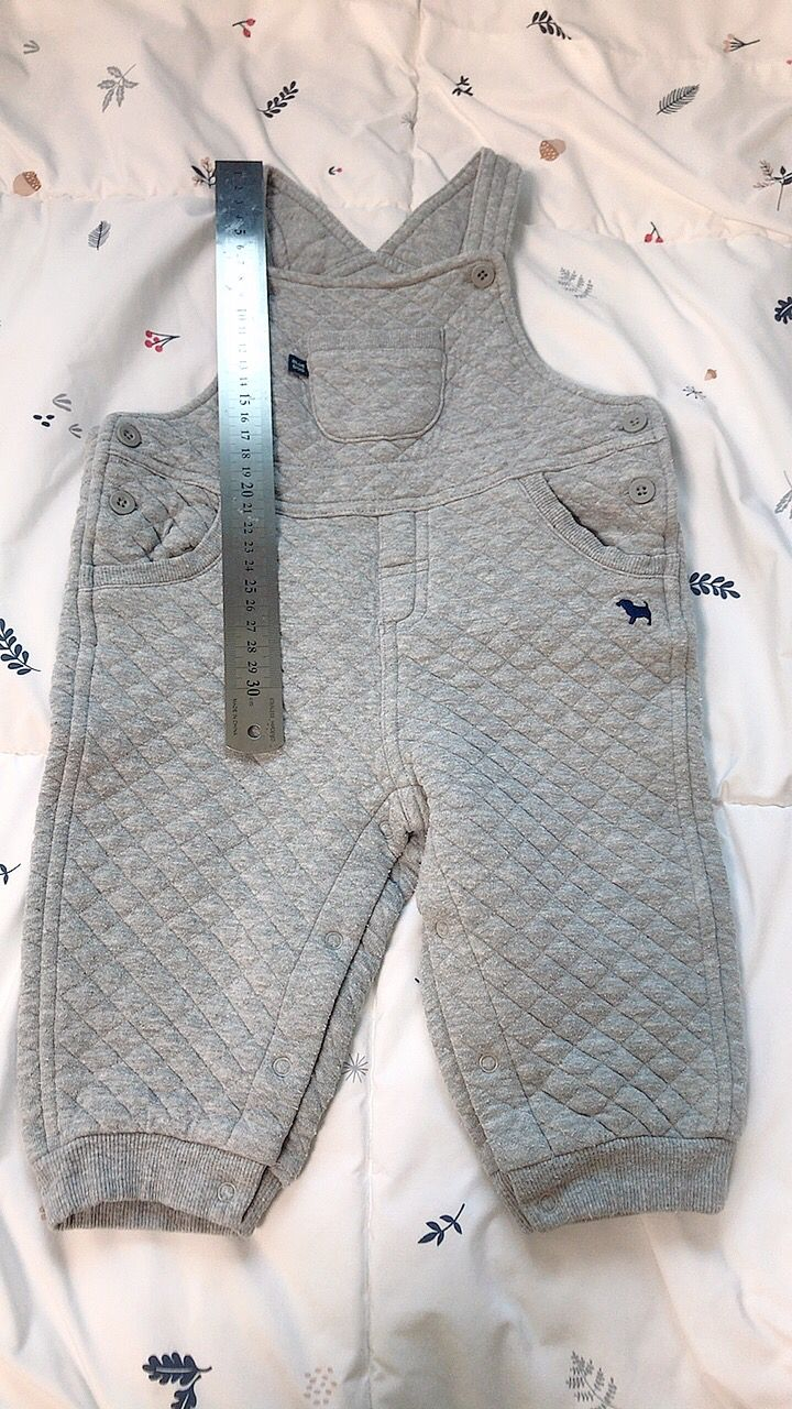 돌아기 외출복/우주복/멜빵/블루독/바지--3