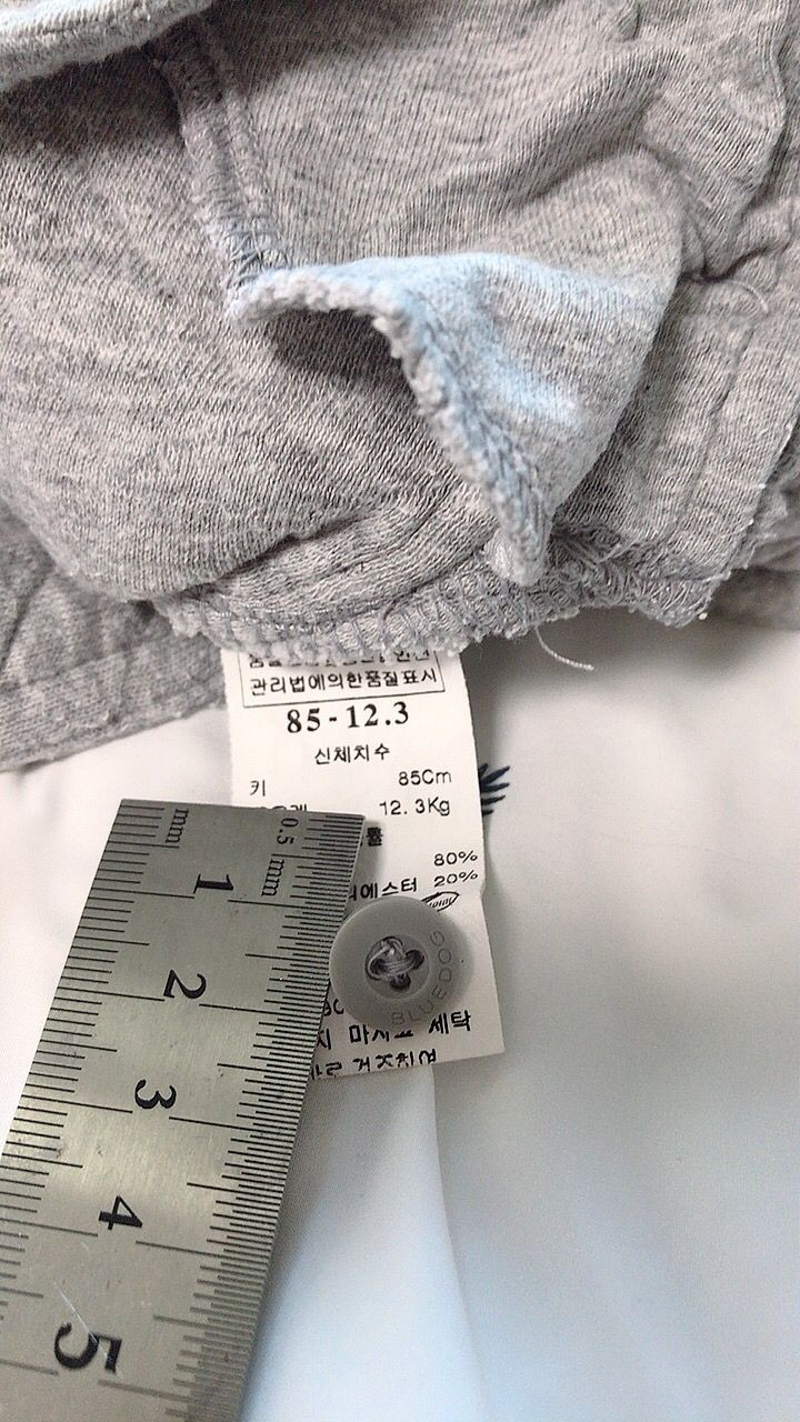 돌아기 외출복/우주복/멜빵/블루독/바지--5