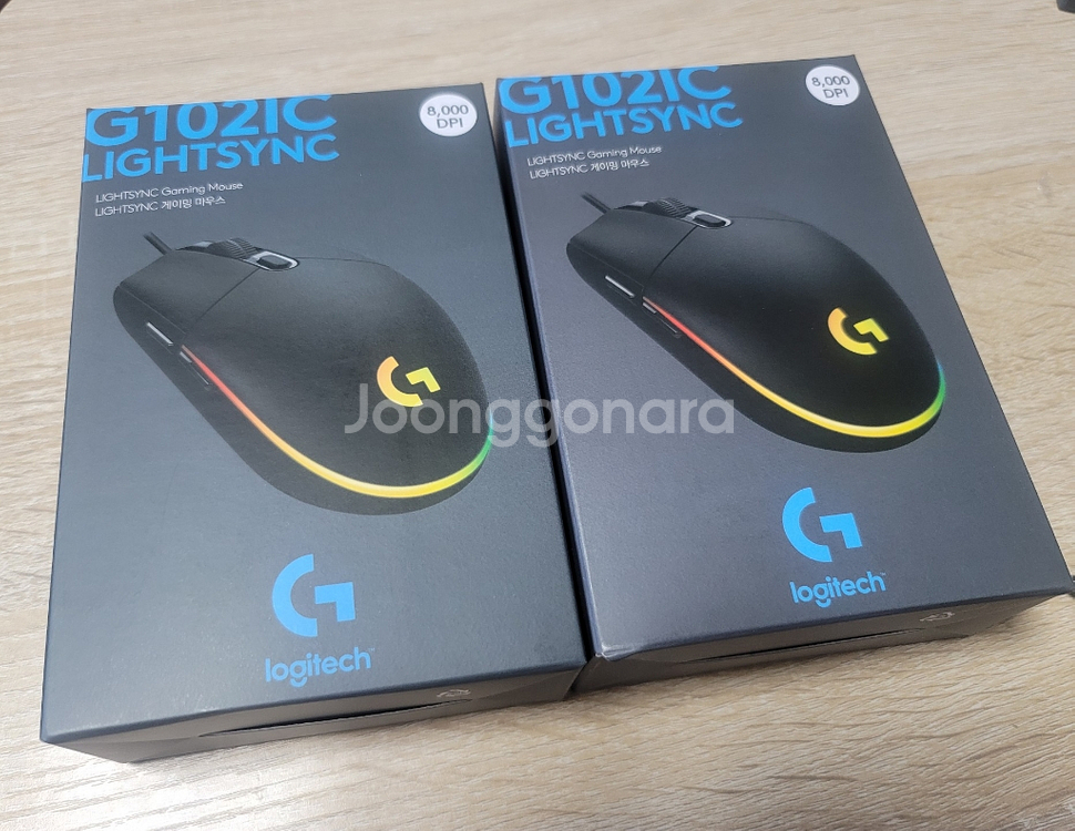 로지텍 G102 미개봉신품 두개 택포2.5만원--0