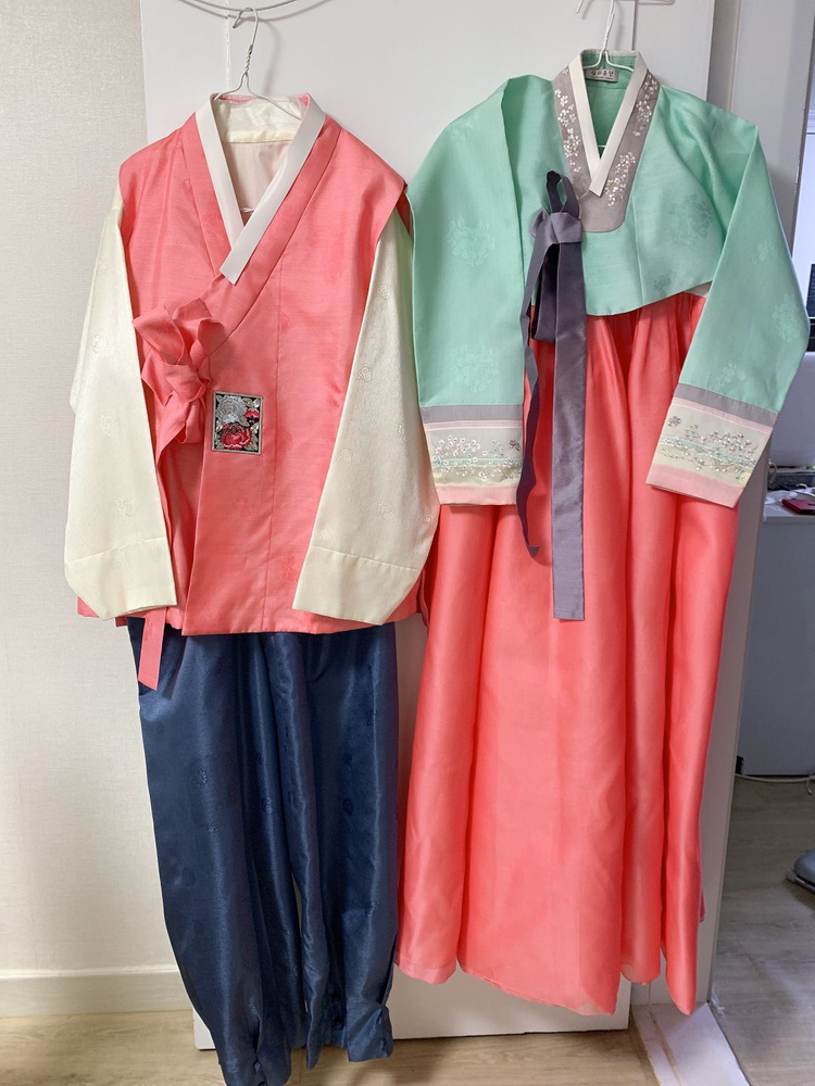 남자 여자 고급 한복 일괄--1