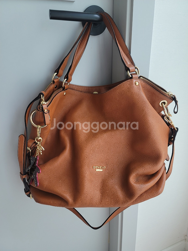 러브캣 가죽빅백--2