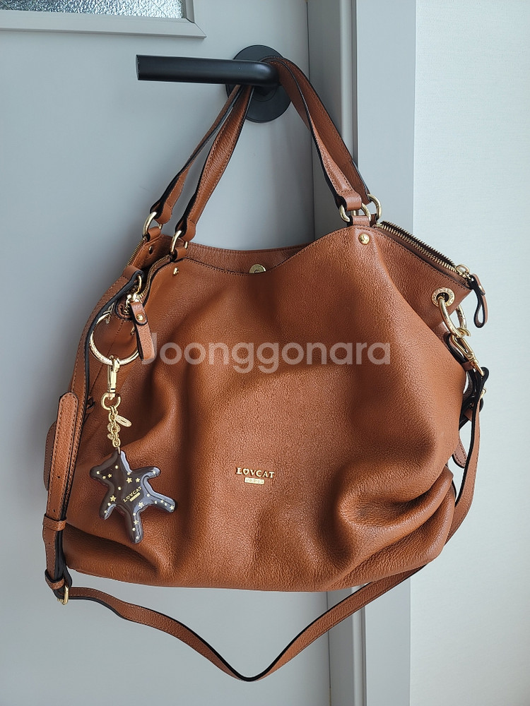 러브캣 가죽빅백--0