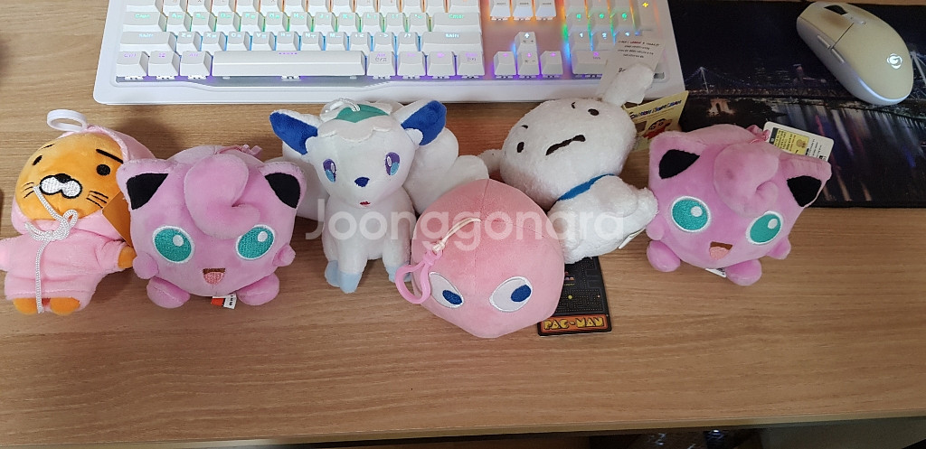 카카오프렌즈 라이언 2개 (서비스6개 작은인형)--2