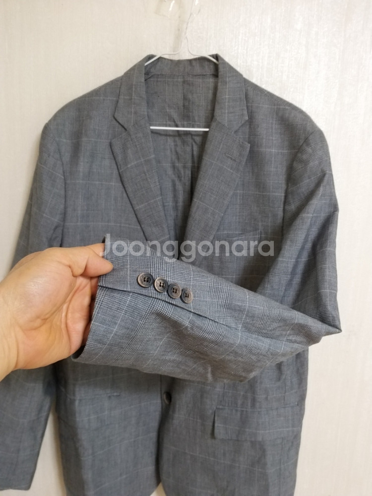 남성 일꼬르소 이태리원단 면.린넨 캐주얼자켓 (105)--2