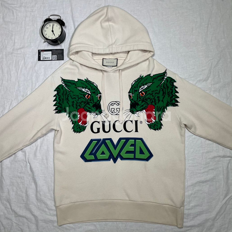 ( M ) 구찌 타이거 LOVED 후드티--4