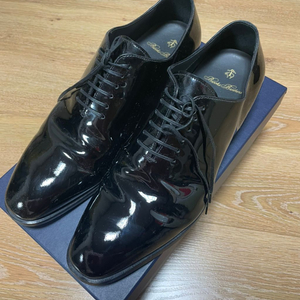 브룩스브라더스 골든플리스 유광 블랙 정장구두 270