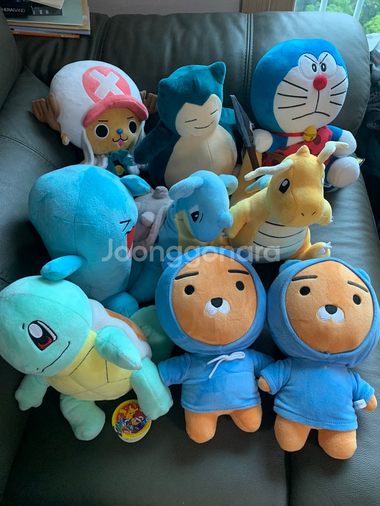 인형 팝니다 포켓몬 원피스 도라에몽 라이언 카카오 인형--0