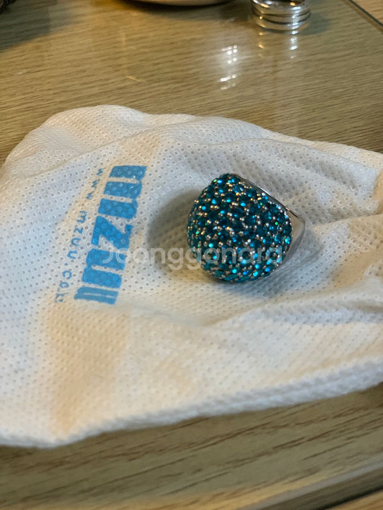 엠주 mzuu 블루비쥬 여성반지 여름반지 택포--1