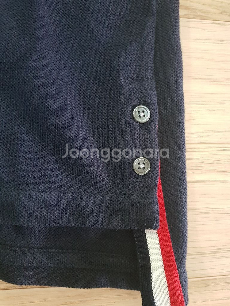 톰브라운 여성 백삼선 반팔티--3