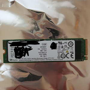 sk하이닉스 pc611 m.2 ssd 512g팝니다.