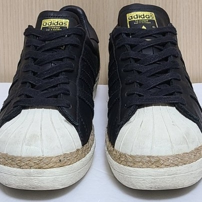 [265] 아디다스 슈퍼스타80s 뉴볼드 코어블랙--2