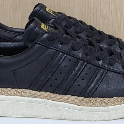 [265] 아디다스 슈퍼스타80s 뉴볼드 코어블랙--1