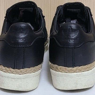 [265] 아디다스 슈퍼스타80s 뉴볼드 코어블랙--6