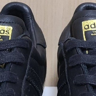 [265] 아디다스 슈퍼스타80s 뉴볼드 코어블랙--4