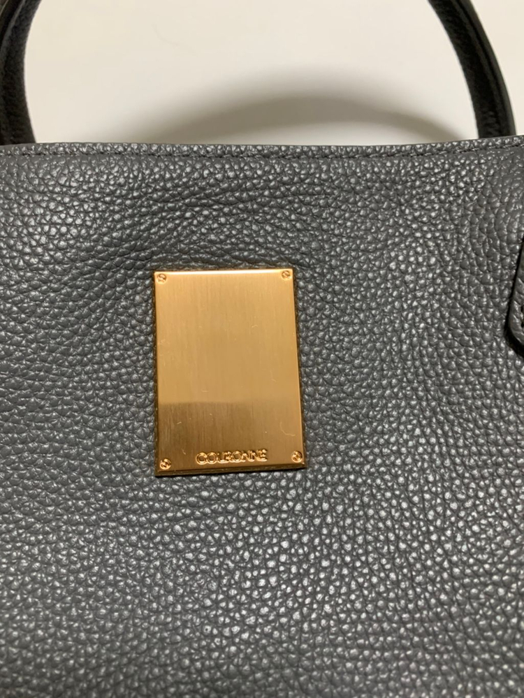 (새상품) 쿠론 디올라 그레이 토트 가방ㅡ천연소가죽--1