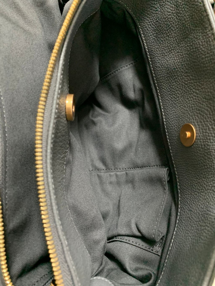 (새상품) 쿠론 디올라 그레이 토트 가방ㅡ천연소가죽--6