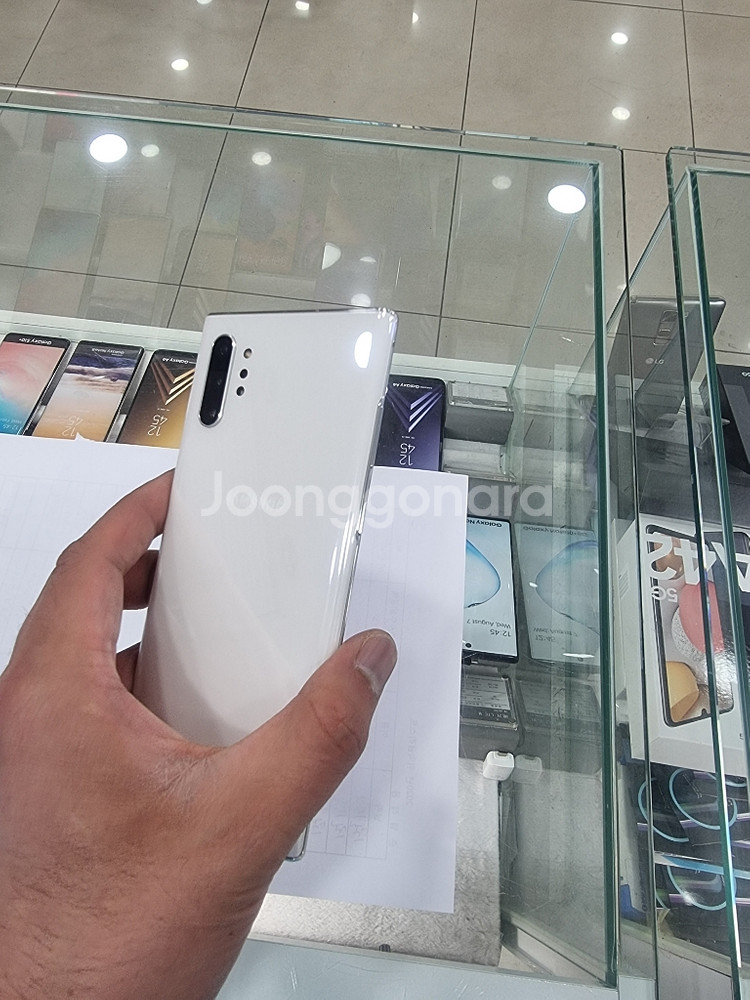 갤럭시노트10플러스 256G 화이트 정상해지 팝니다--0