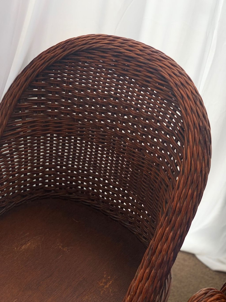 라탄티테이블세트,등나무티테이블세트,빈티지가구 이미지