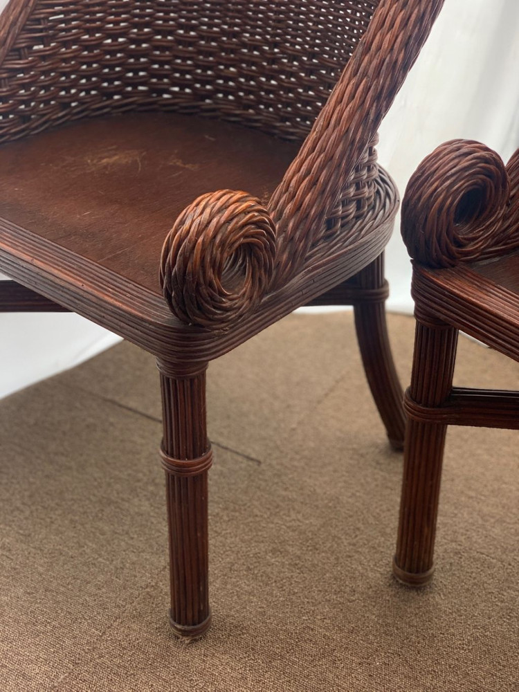 라탄티테이블세트,등나무티테이블세트,빈티지가구 이미지