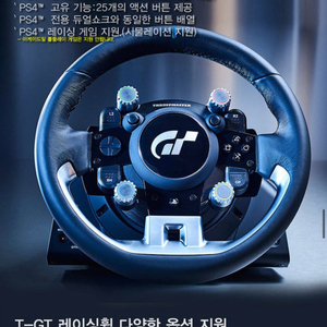 레이싱휠 트러스트마스터 T-GT 세트입니다