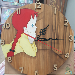 빨간머리앤 원목 시계