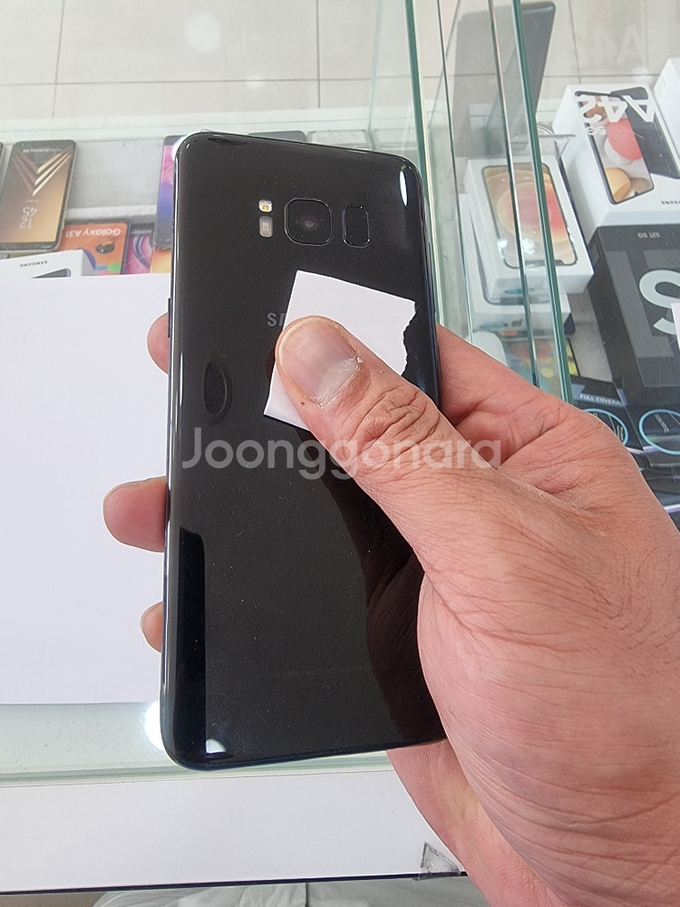 갤럭시s8 블랙 정상해지 팝니다--1